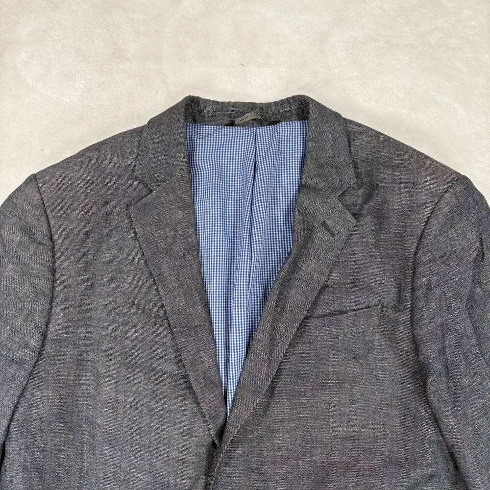 Banana Republic Mens Blazer 40R Gray Tailored Slim Fit Sport Coat Jacket